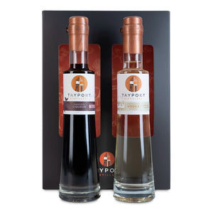 Tayport Distillery Martini Box featuring 20cl Madagascan Vanilla Vodka and 20cl Coffee Liqueur bottles for crafting Espresso Martini cocktails at home