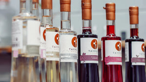 Various types of liqueur