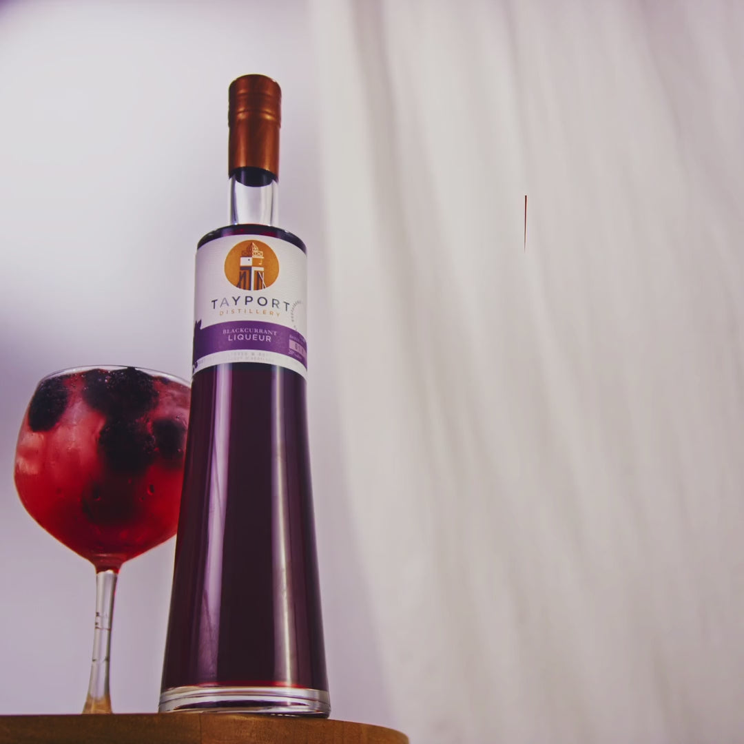 Product video for a Blackcurrant liqueur by Tayport Distillery