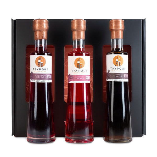 Miniature gin, vodka, and liqueur gift set from Tayport Distillery