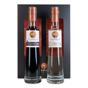 Tayport Distillery Martini Box featuring 20cl Madagascan Vanilla Vodka and 20cl Coffee Liqueur bottles for crafting Espresso Martini cocktails at home