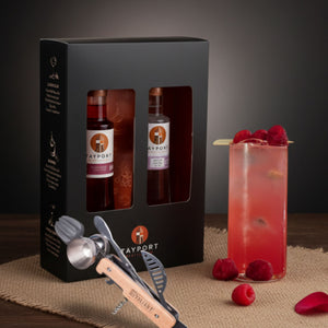 Raspberry Tom Collins Gift Set